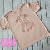 Don't worry, Be Hoppy Girls Easter T-Shirt - Infant, Toddler and Youth Sizing Available
