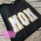 Baseball Mom Glitter Chenille T-shirt