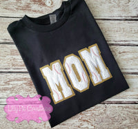 Baseball Mom Glitter Chenille T-shirt