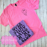 Overstimulated Moms Club Shirt - Available in Pink or Purple