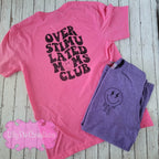 Overstimulated Moms Club Shirt - Available in Pink or Purple
