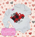 Valentine's Day Dump Truck Boys Applique Shirt