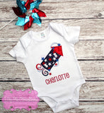 4th Of July Applique Outfit - Firecracker 4th of July Applique Shirt