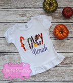 Personalized Halloween Name Applique Shirt