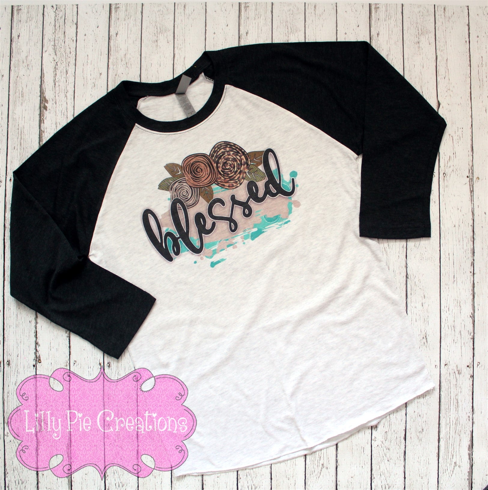 Blessed Ladies Thanksgiving Raglan - Ladies Blessed Shirt