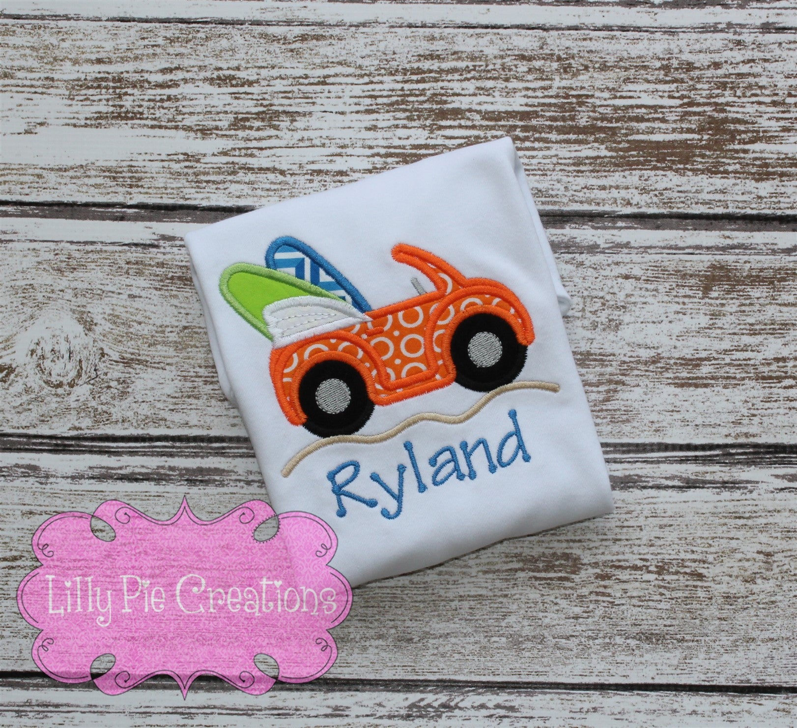 Summer Surf Board Shirt - Lilly Pie Creations