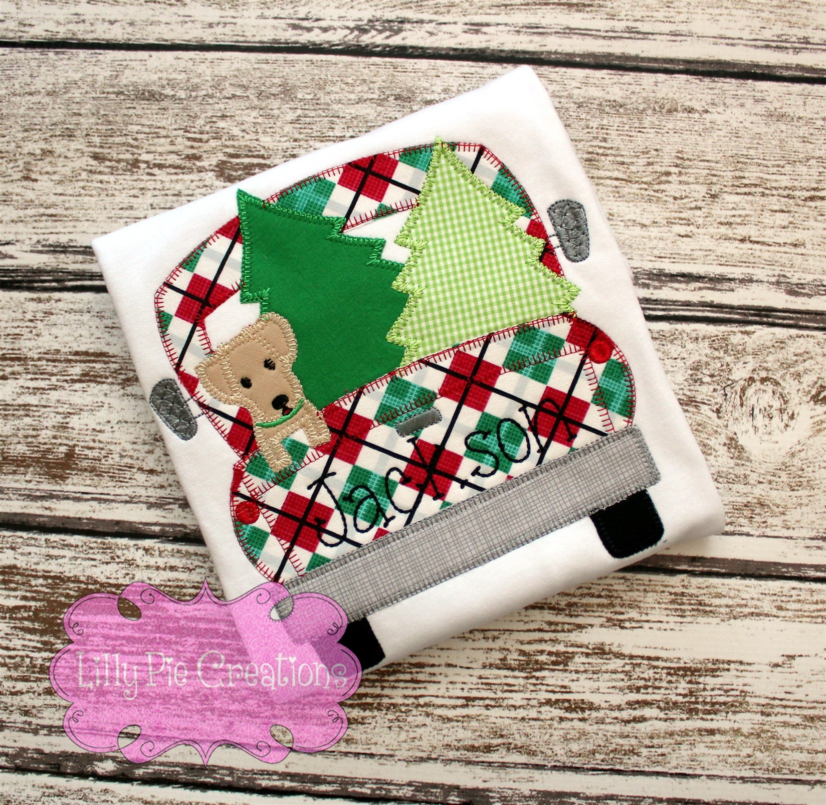 Boys Christmas Truck Applique Shirt - Christmas Shirt for Boys