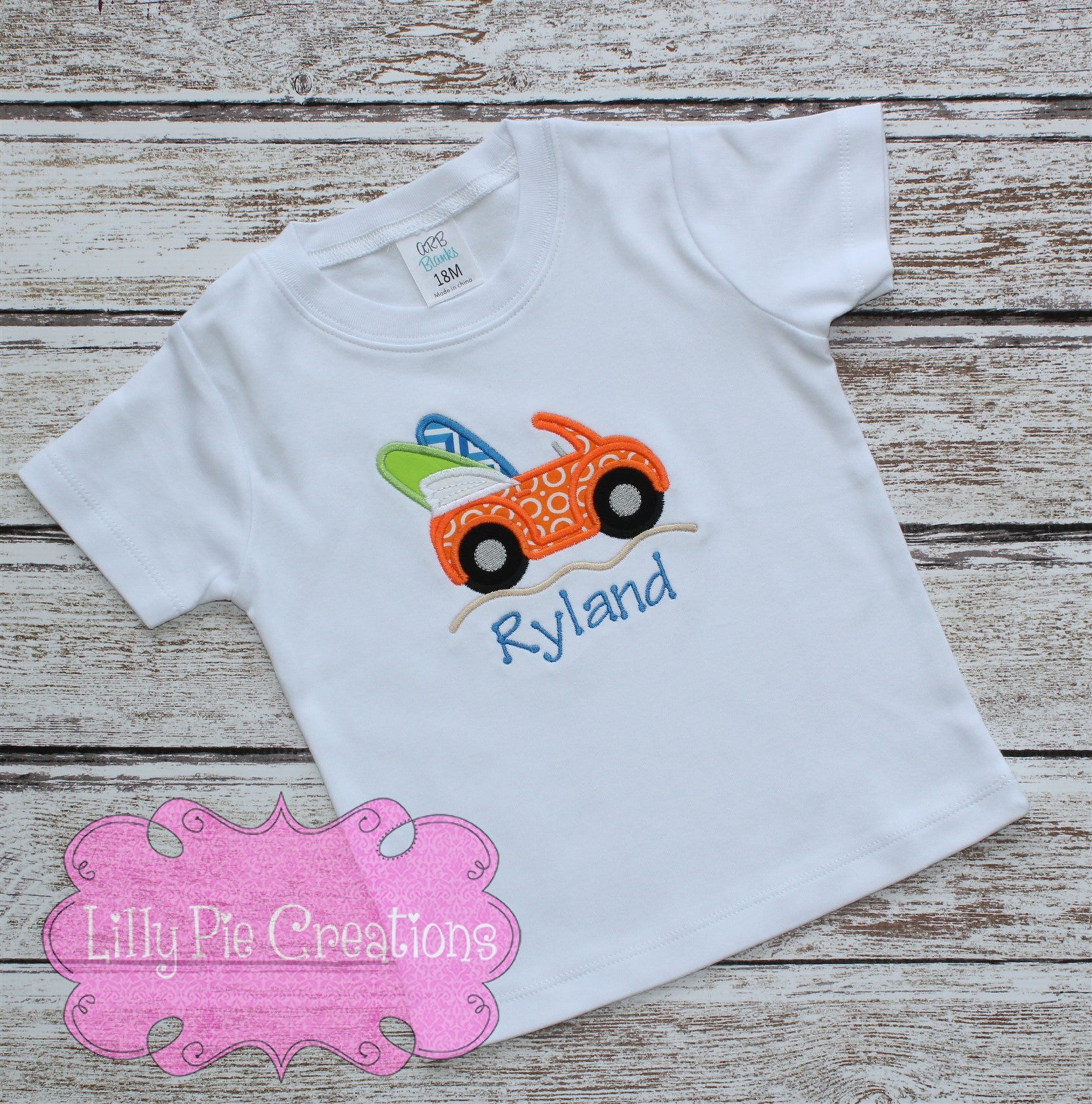 Boys Beach Surf Shirt - Lilly Pie Creations