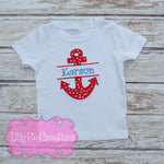 Boys Anchor Shirt - Lilly Pie Creations