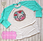 Cheetah Love Valentine's Day Shirt for Ladies - Valentine's Day Raglan