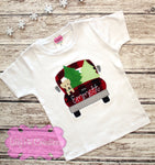 Boys Christmas Truck Applique Shirt - Christmas Shirt for Boys