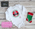 Dear Santa Define Naughty Applique Shirt - Christmas Outfit for Babies