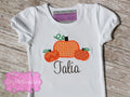 Pumpkin Trio Fall Applique Shirt - Girls Thanksgiving Shirt