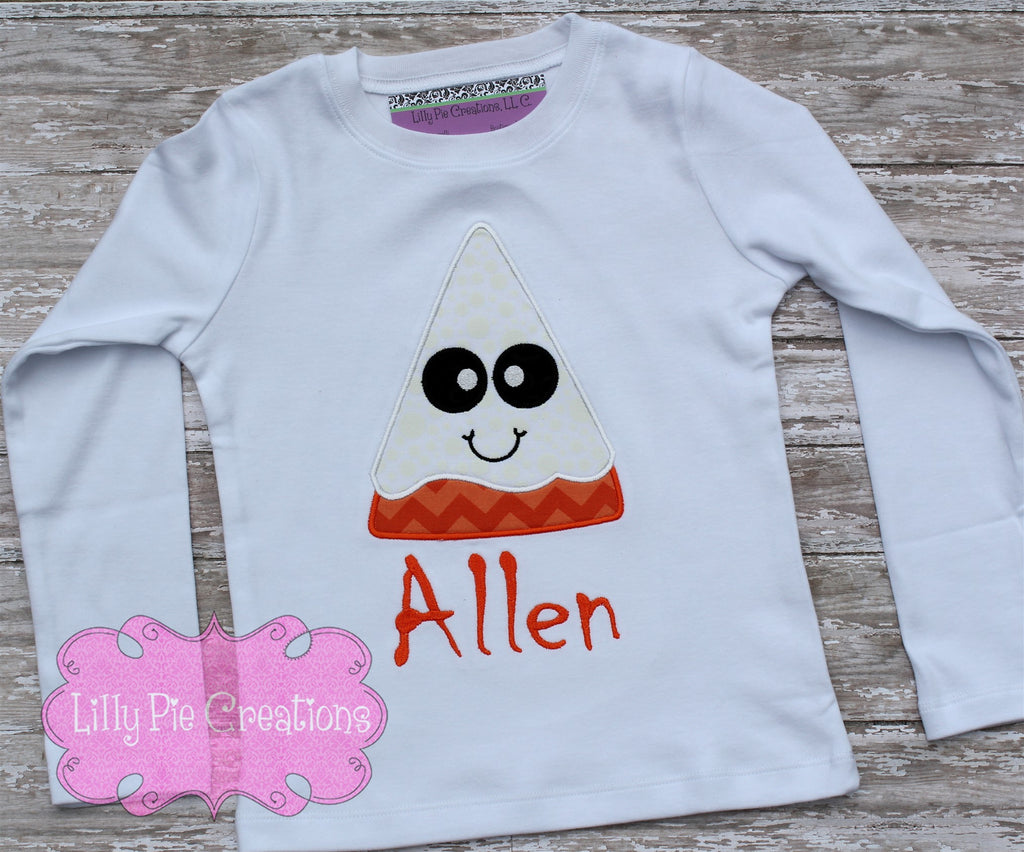 Halloween Candy Corn Applique Shirt - Boys Halloween Shirt