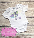 Girls Rainy Day Applique Shirt - Spring Outfit for Girls