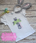 Girls Cross Shirt - Girls Easter Cross- Girls Christian Shirt