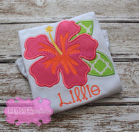 Girls Luau Summer Shirt - Lilly Pie Creations