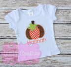 Pumpkin Trio Girls Shirt - Applique Fall Pumpkin Shirt