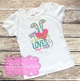 Some Bunny Loves Me Easter Shirt- Baby Easter Outfit for Girls or Boys
