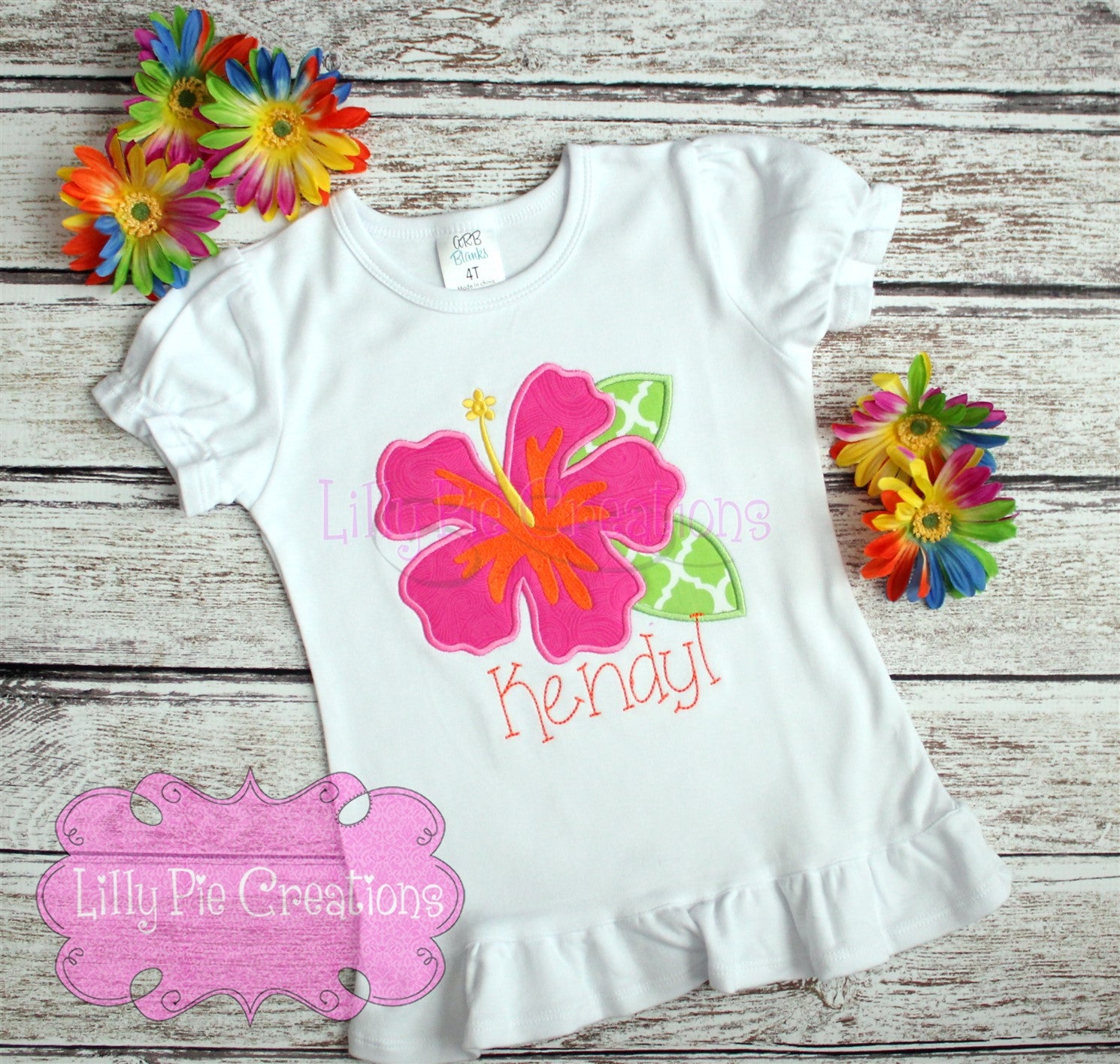 Girls Hawaiian Shirt - Lilly Pie Creations