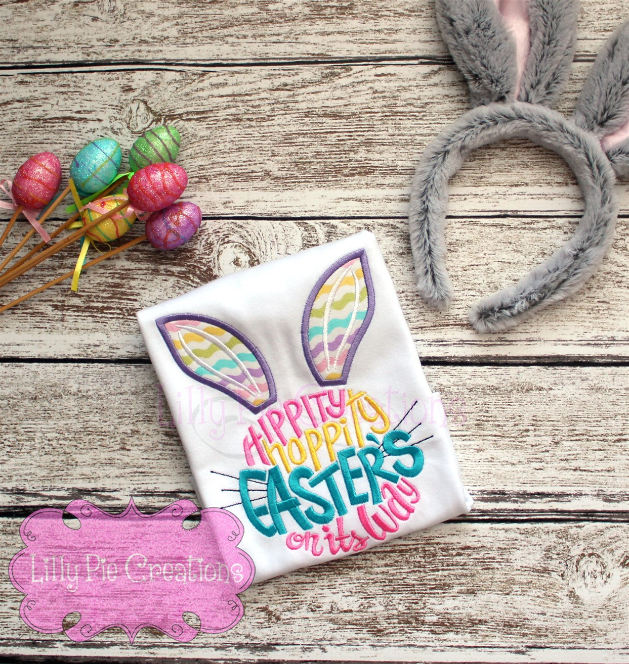 Easter bunny shirt lilly pie creations