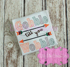 Gobble Til you Wobble Thanksgiving Shirt - Boys Thanksgiving Shirt