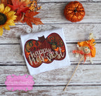 Happy Harvest Applique Shirt - Girls Fall Shirt