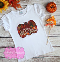 Happy Harvest Applique Shirt - Girls Fall Shirt
