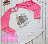 Ladies Merry Christmas Shirt - Lilly Pie Creations