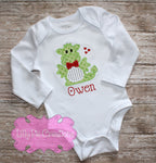 Valentine's Day Dragon Applique Shirt