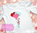 Heart Balloon Bundle Valentine's Day Applique Shirt