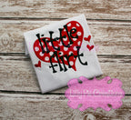 Little Flirt Kids Applique Valentine's Day Shirt