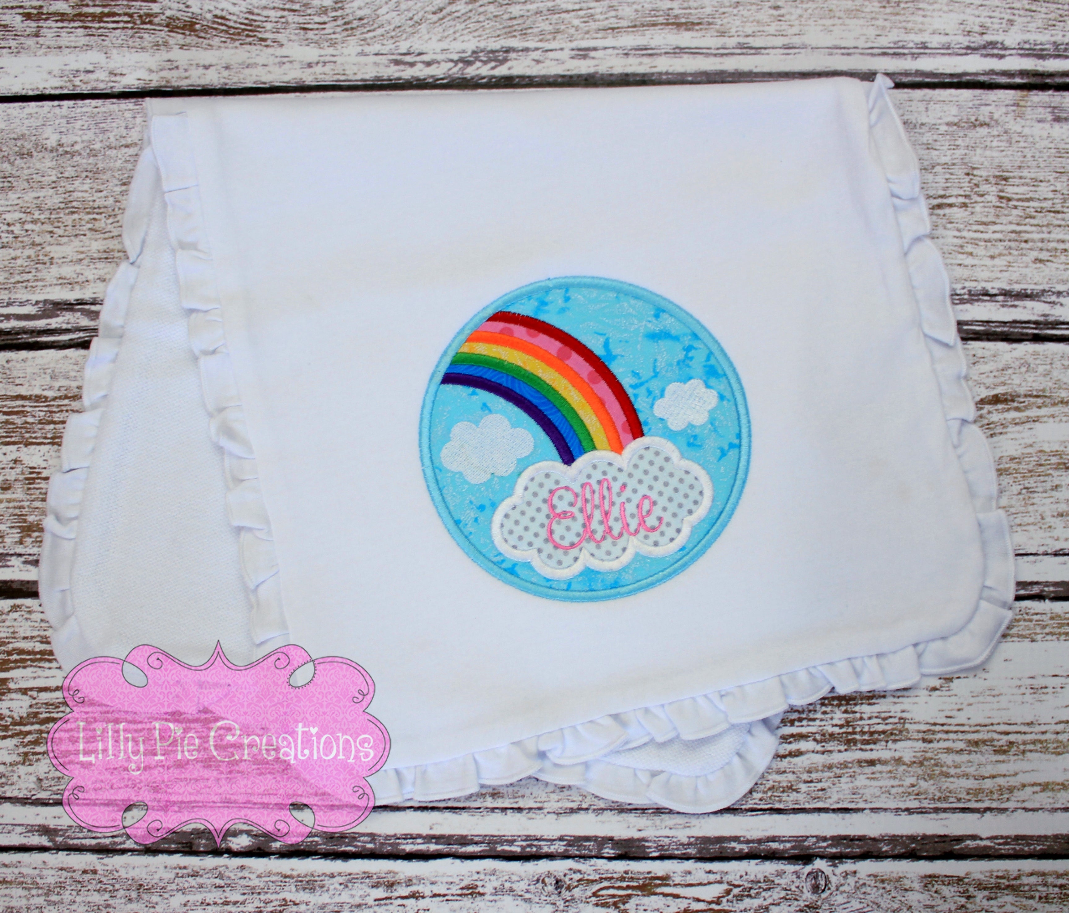 Rainbow Baby Gift Set - Baby Outfit and Burp Cloth