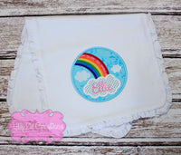 Rainbow Baby Gift Set - Baby Outfit and Burp Cloth