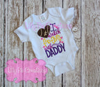 I Watch Football with Daddy Embroidered Shirt - Gift for New Dad