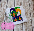 Kids Mardi Gras Tee - Louisiana with Jester Hat Shirt