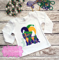 Kids Mardi Gras Tee - Louisiana Jester Hat- Lilly Pie Creations