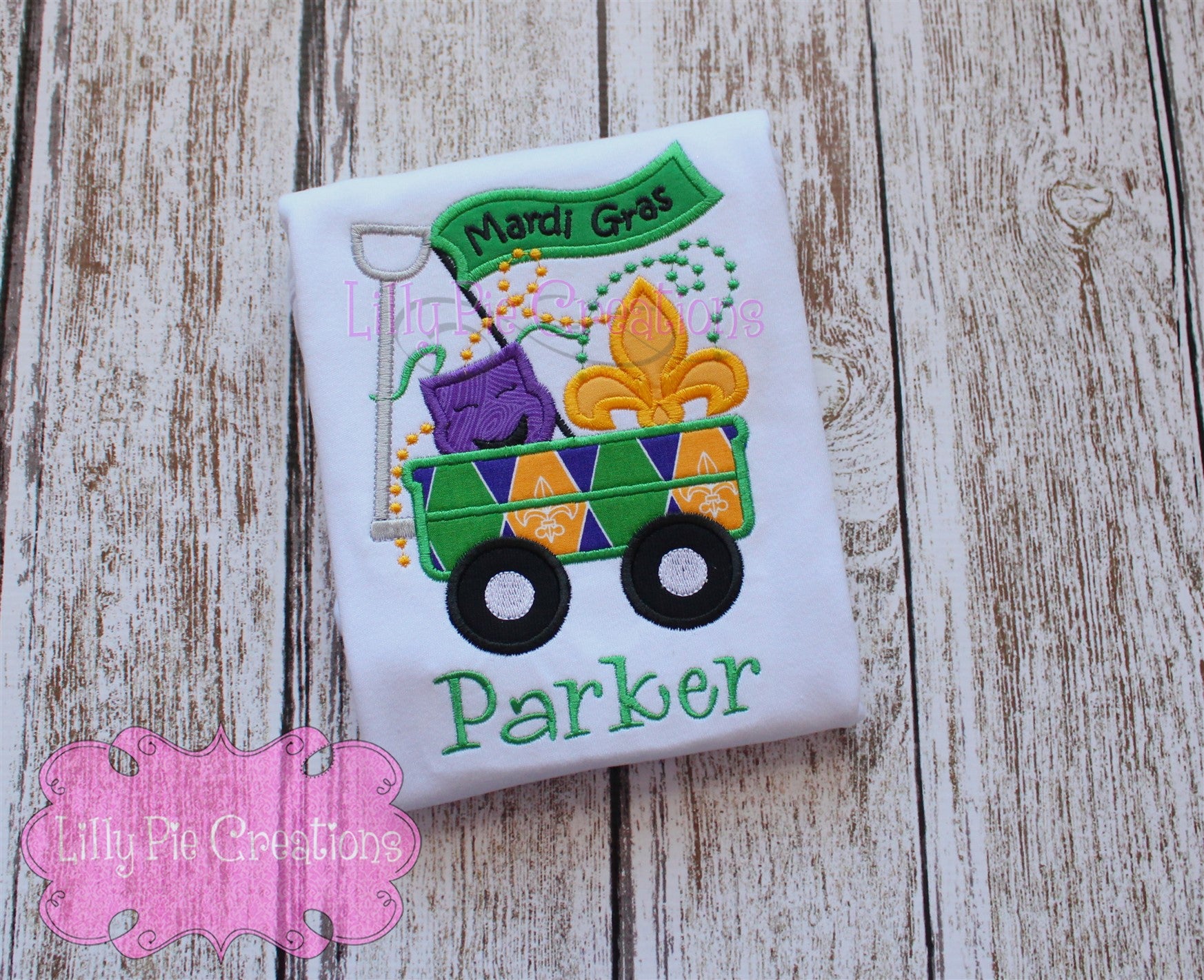 baby mardi Gras Outfit - Lilly Pie Creations