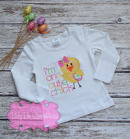 One Cute Chick Easter Shirt - Cute Easter Shirt for Girls Baby, Toddler, Big and Little Girls