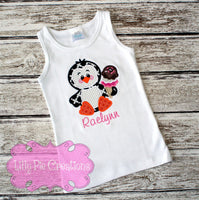 Penguin Summer Kids Shirt - Lilly Pie Creations