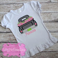 Strawberry Truck Applique Shirt - Personalized Kids Strawberry Shirt