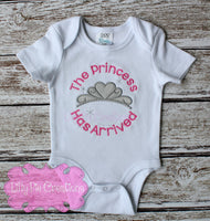 Baby Girl Gift - The Princess has Arrived Baby Outfit