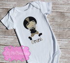 Boys Football Player Applique Shirt - Personalized Toddler Football Shirt