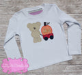 Fall Bear Pumpkin Applique Shirt - Toddler Fall Shirt