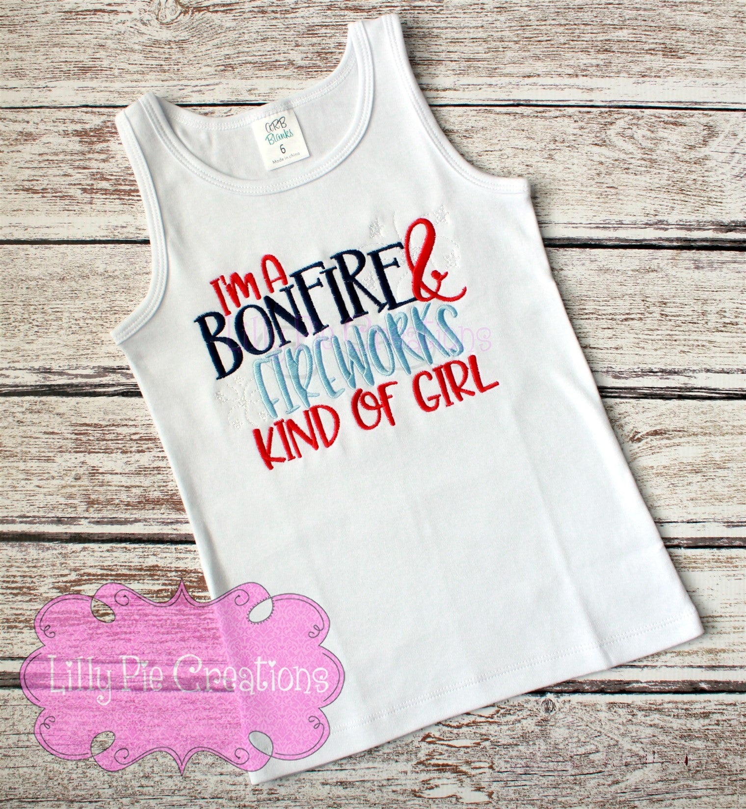 I'm a Bonfire & Fireworks Kind of Girl 4th of July Shirt
