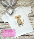 Easter Puppy Applique Boys Easter Shirt