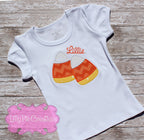 Candy Corn Applique Halloween Shirt - Halloween Girls or Boys Shirt