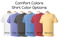 Double Applique Mascot T-Shirt - Comfort Colors Mascot Shirt for Adults