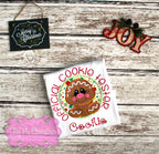 Official Cookie Tester Girls Applique Christmas Shirt