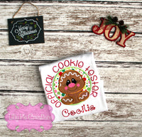 Official Cookie Tester Girls Applique Christmas Shirt